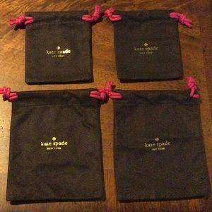 (4) pouches  Kate spade jewelry storage bags